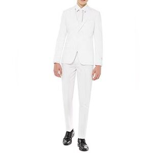 Opposuits Big Kid Boys 3-pc. Suit Set in white knight various size
